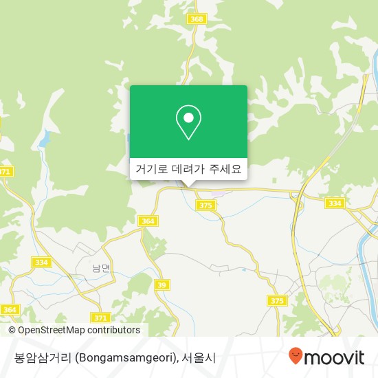 봉암삼거리 (Bongamsamgeori) 지도