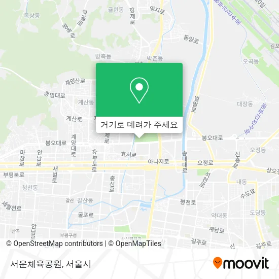 서운체육공원 지도