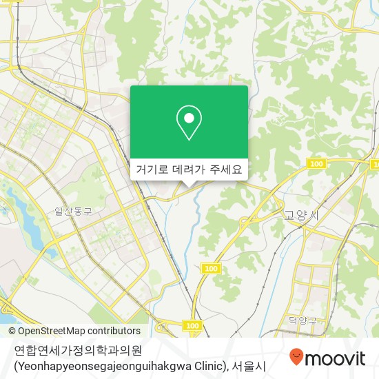 연합연세가정의학과의원 (Yeonhapyeonsegajeonguihakgwa Clinic) 지도