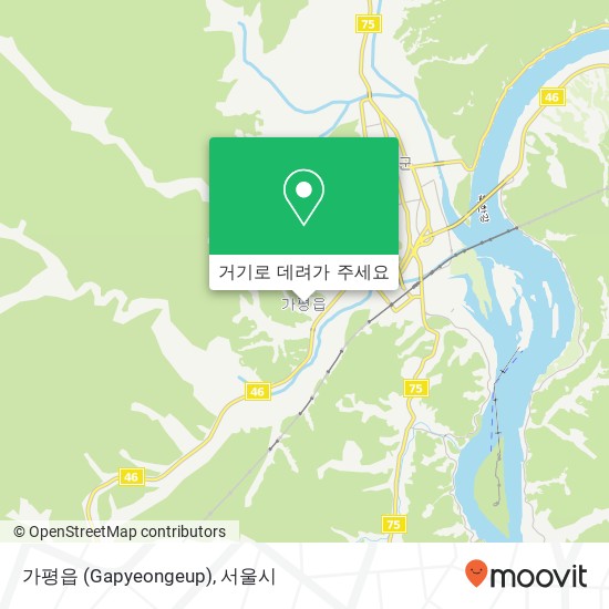 가평읍 (Gapyeongeup) 지도