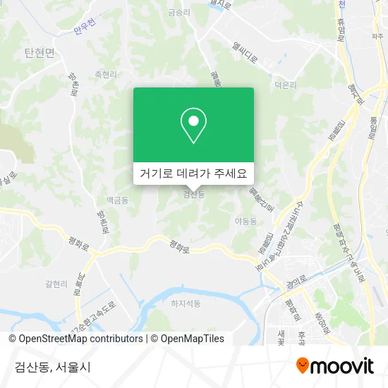 검산동 지도