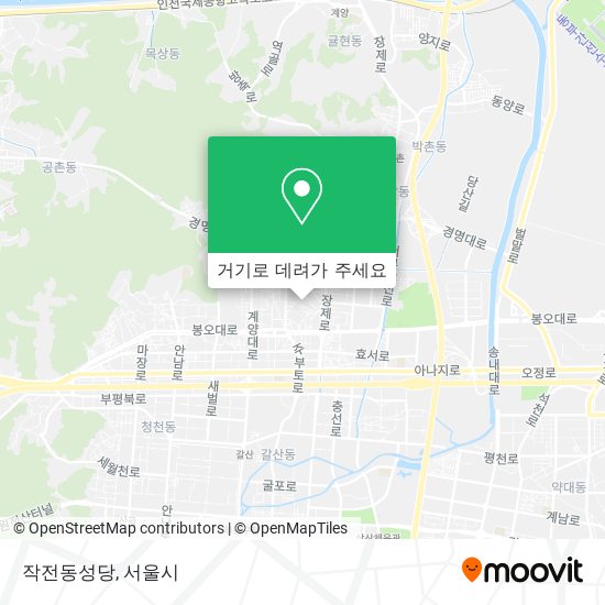 작전동성당 지도