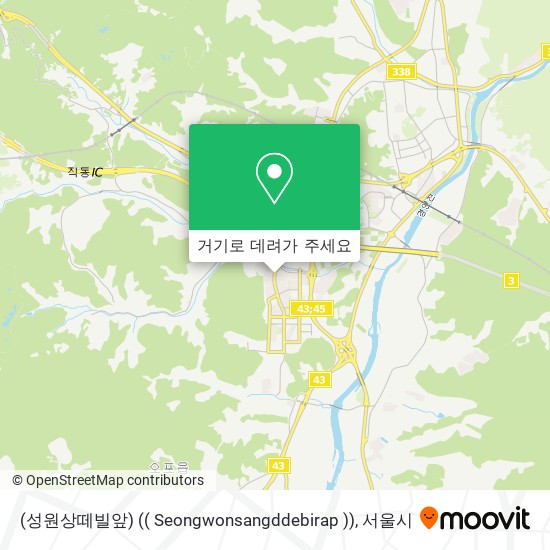 (성원상떼빌앞) (( Seongwonsangddebirap )) 지도