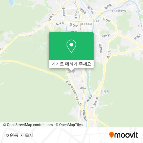 호원동 지도