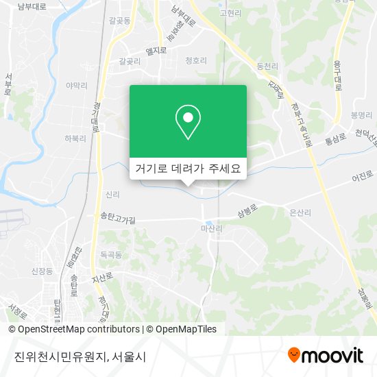 진위천시민유원지 지도