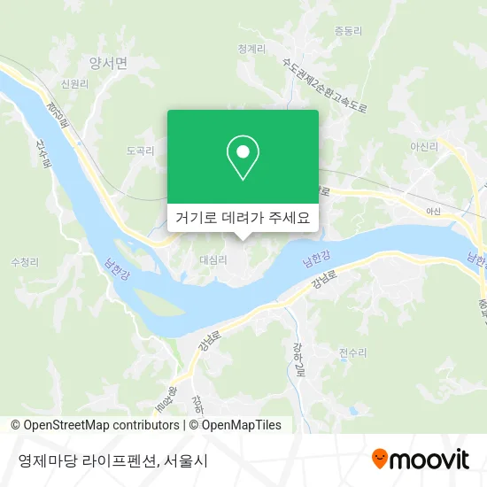 영제마당 라이프펜션 지도