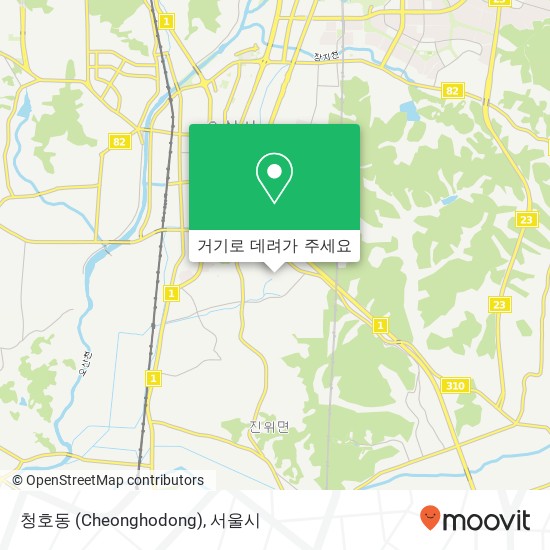 청호동 (Cheonghodong) 지도