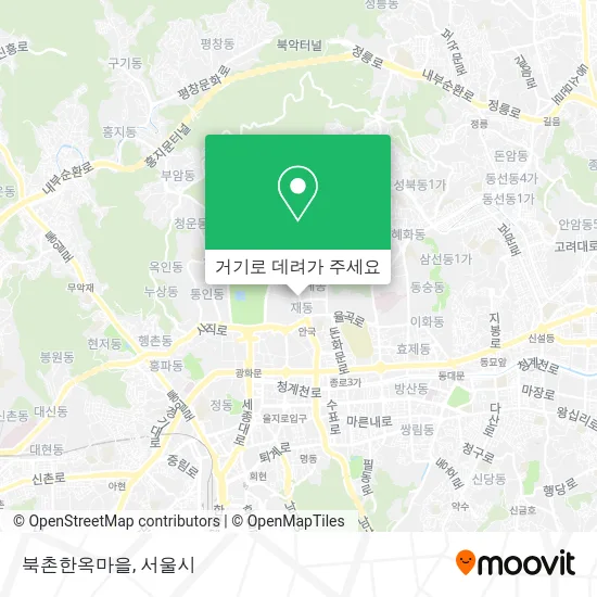 북촌한옥마을 지도
