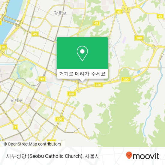 서부성당 (Seobu Catholic Church) 지도