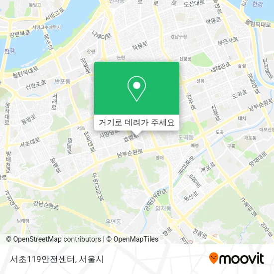 서초119안전센터 지도