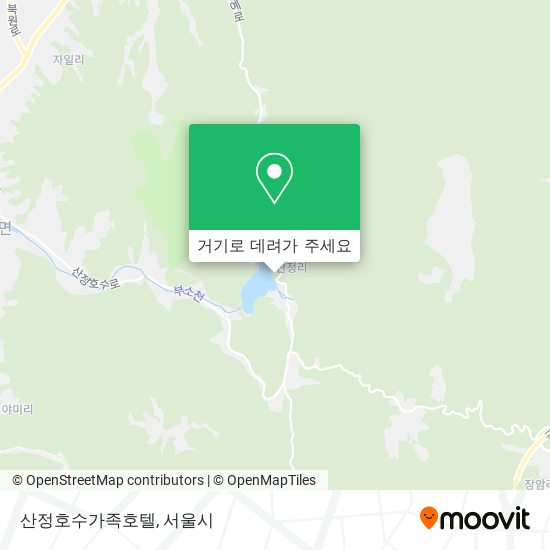 산정호수가족호텔 지도