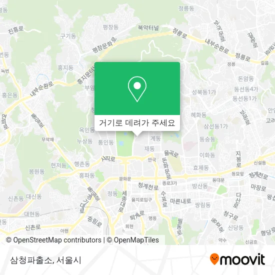 삼청파출소 지도