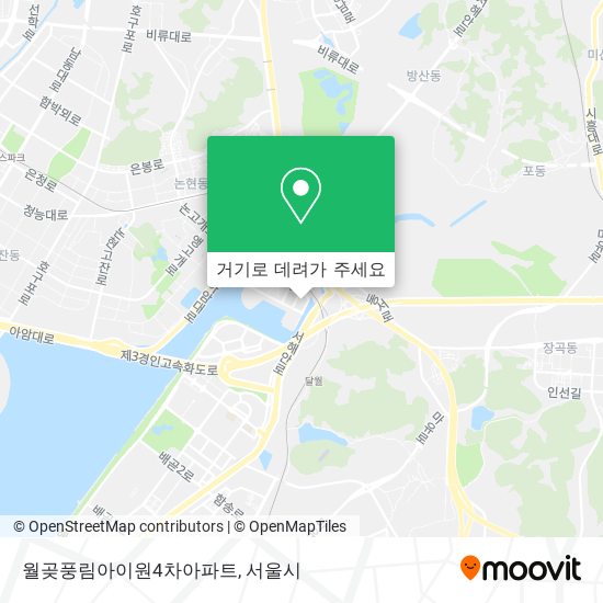 월곶풍림아이원4차아파트 지도