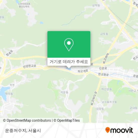 운중저수지 지도