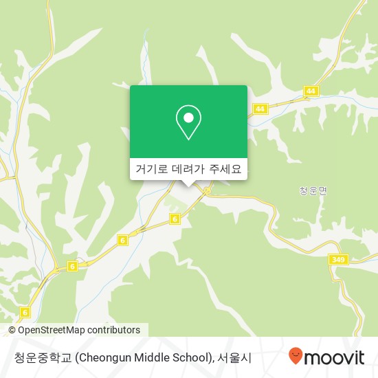 청운중학교 (Cheongun Middle School) 지도