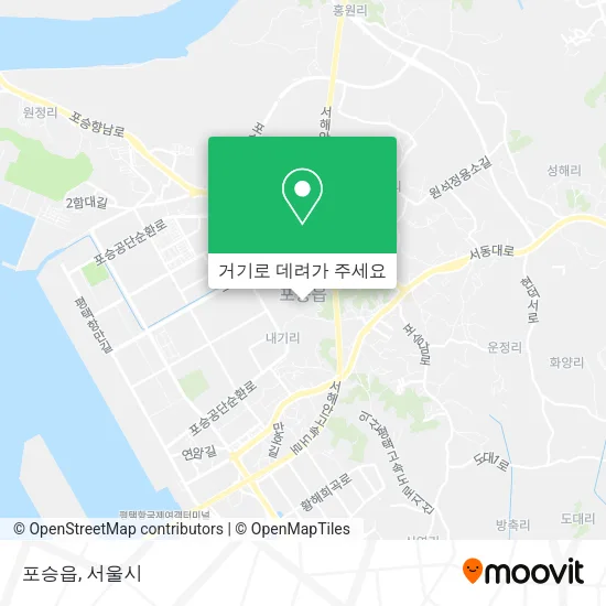 포승읍 지도