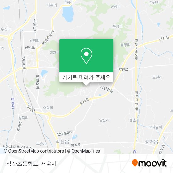 직산초등학교 지도