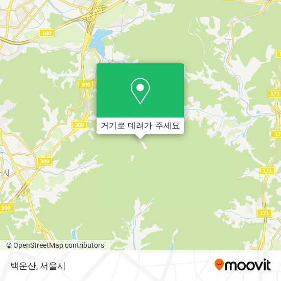 백운산 (Baekunsan) 지도