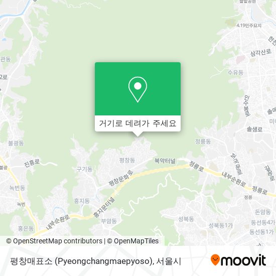 평창매표소 (Pyeongchangmaepyoso) 지도
