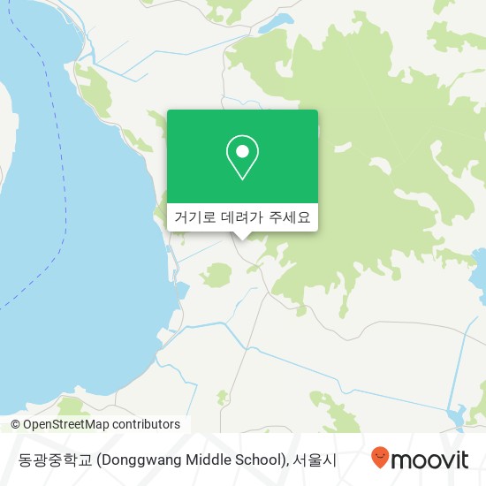 동광중학교 (Donggwang Middle School) 지도
