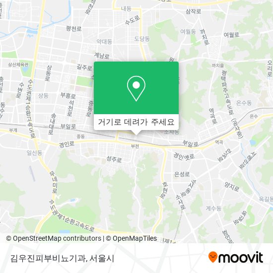 김우진피부비뇨기과 지도