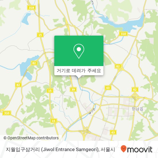 지월입구삼거리 (Jiwol Entrance Samgeori) 지도