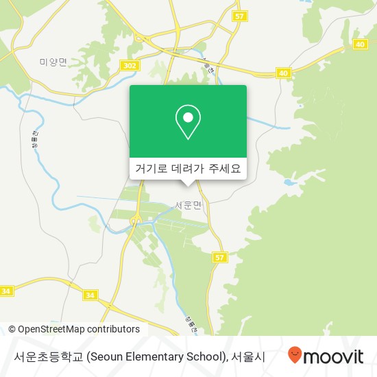 서운초등학교 (Seoun Elementary School) 지도