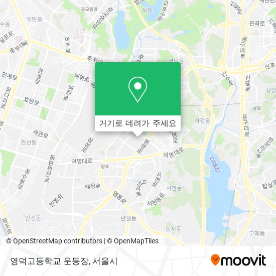 영덕고등학교 운동장 지도