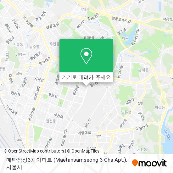 매탄삼성3차아파트 (Maetansamseong 3 Cha Apt.) 지도