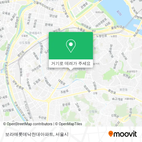 보라매롯데낙천대아파트 지도