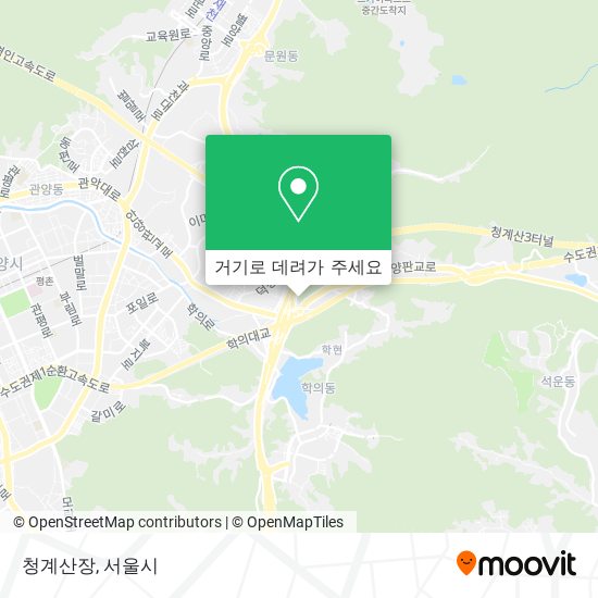 청계산장 지도