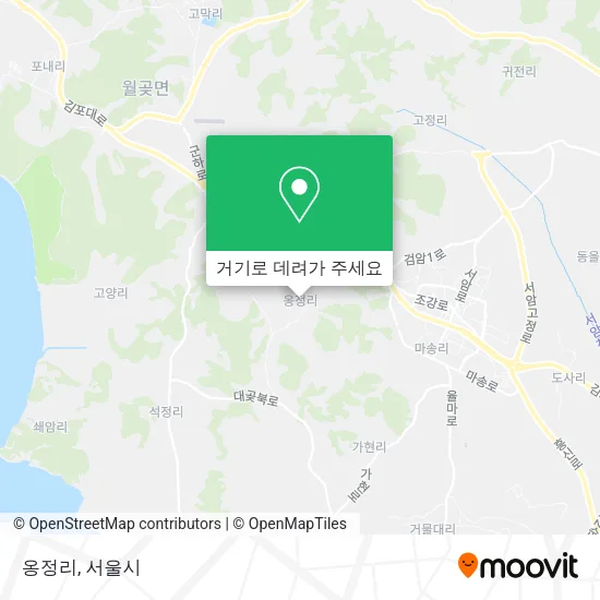 옹정리 지도