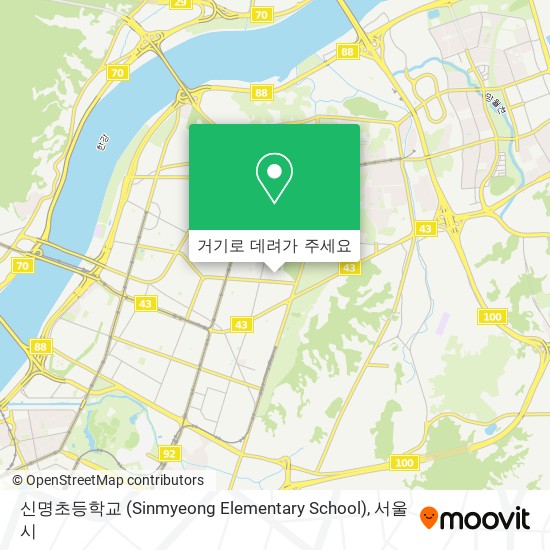 신명초등학교 (Sinmyeong Elementary School) 지도