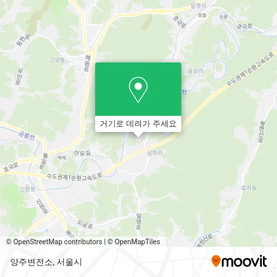 양주변전소 지도