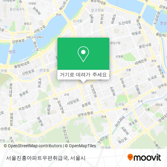 서울진흥아파트우편취급국 지도