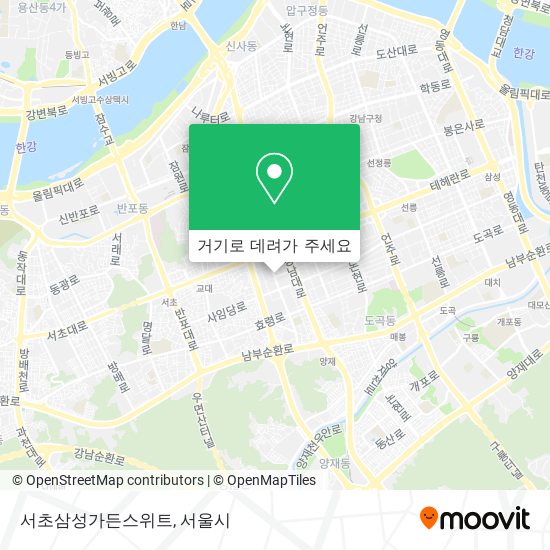 서초삼성가든스위트 지도