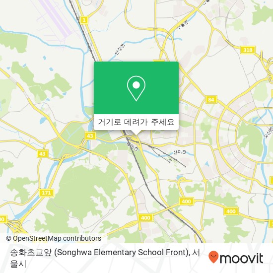 송화초교앞 (Songhwa Elementary School Front) 지도