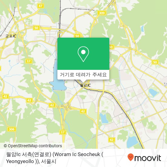 월암Ic 서측(연결로) (Woram Ic Seocheuk ( Yeongyeollo )) 지도