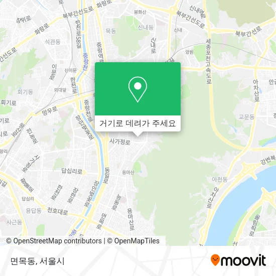 면목동 지도