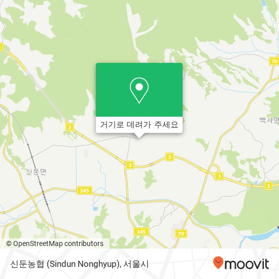 신둔농협 (Sindun Nonghyup) 지도