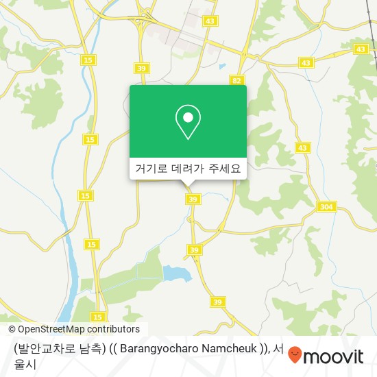 (발안교차로 남측) (( Barangyocharo Namcheuk )) 지도