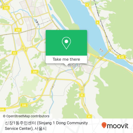 신장1동주민센터 (Sinjang 1 Dong Community Service Center) 지도