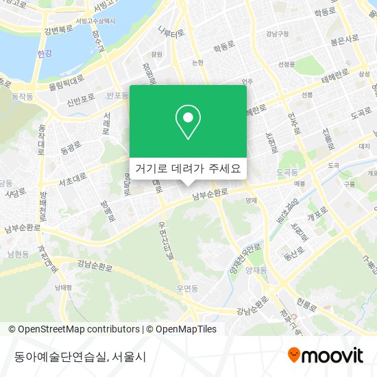 동아예술단연습실 지도