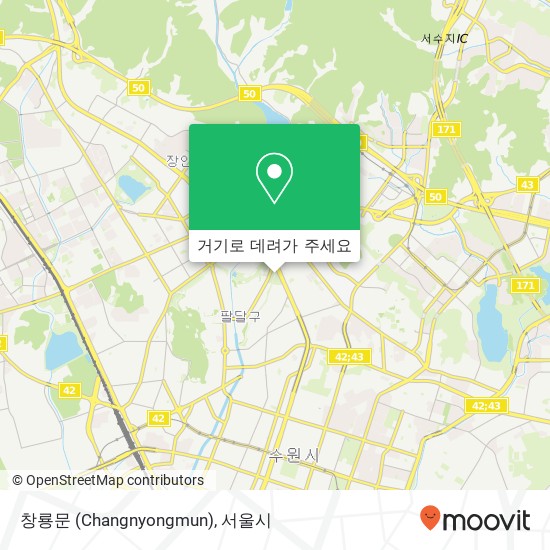창룡문 (Changnyongmun) 지도