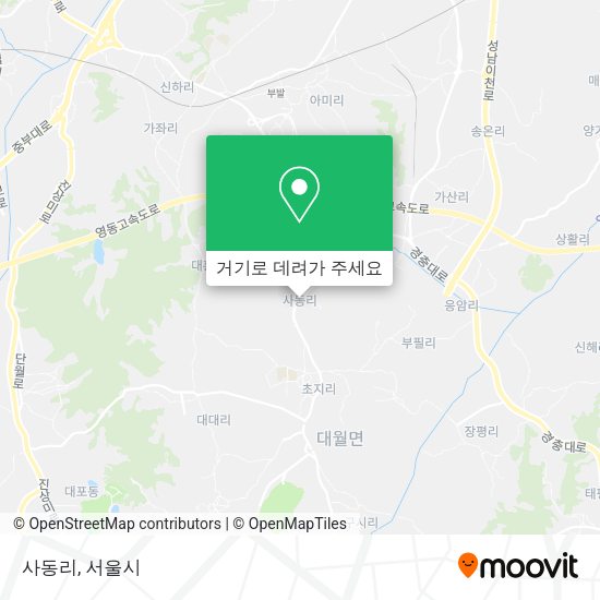 사동리 지도