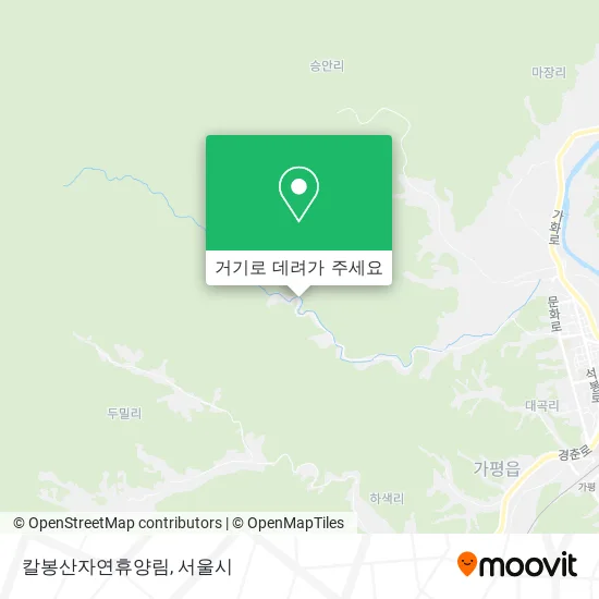 칼봉산자연휴양림 지도