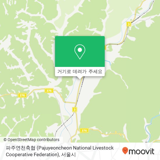 파주연천축협 (Pajuyeoncheon National Livestock Cooperative Federation) 지도