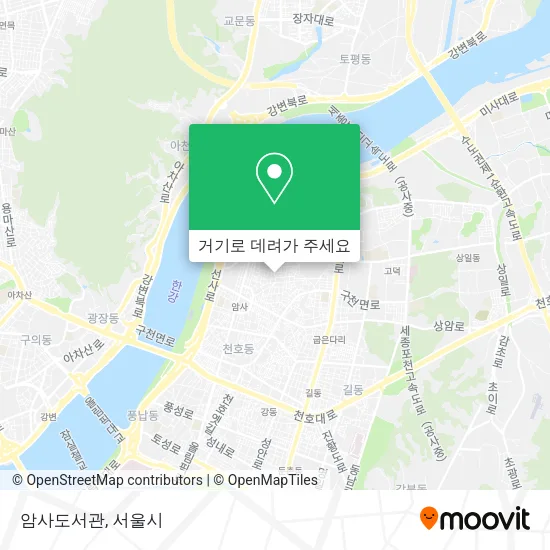 암사도서관 지도