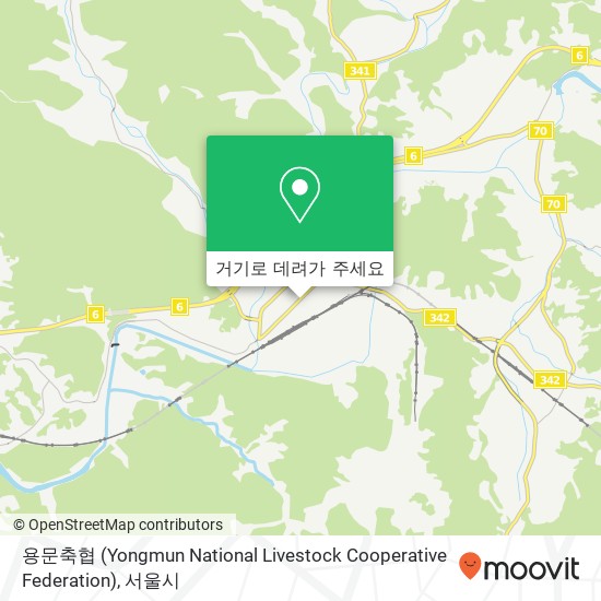 용문축협 (Yongmun National Livestock Cooperative Federation) 지도