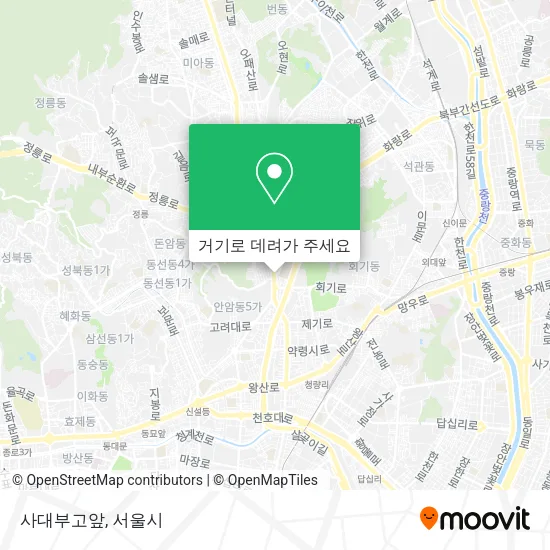 사대부고앞 지도
